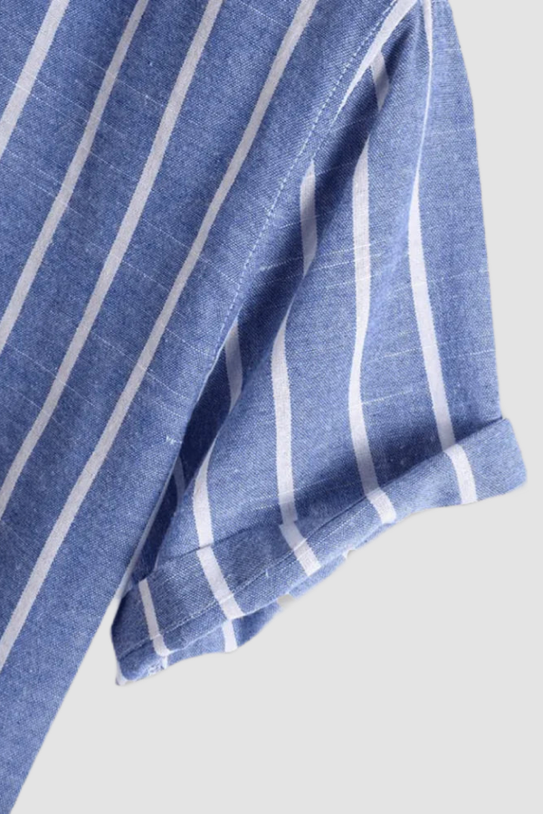 SHORT SLEEVES STRIPED SHIRT - Antonio Alcuni